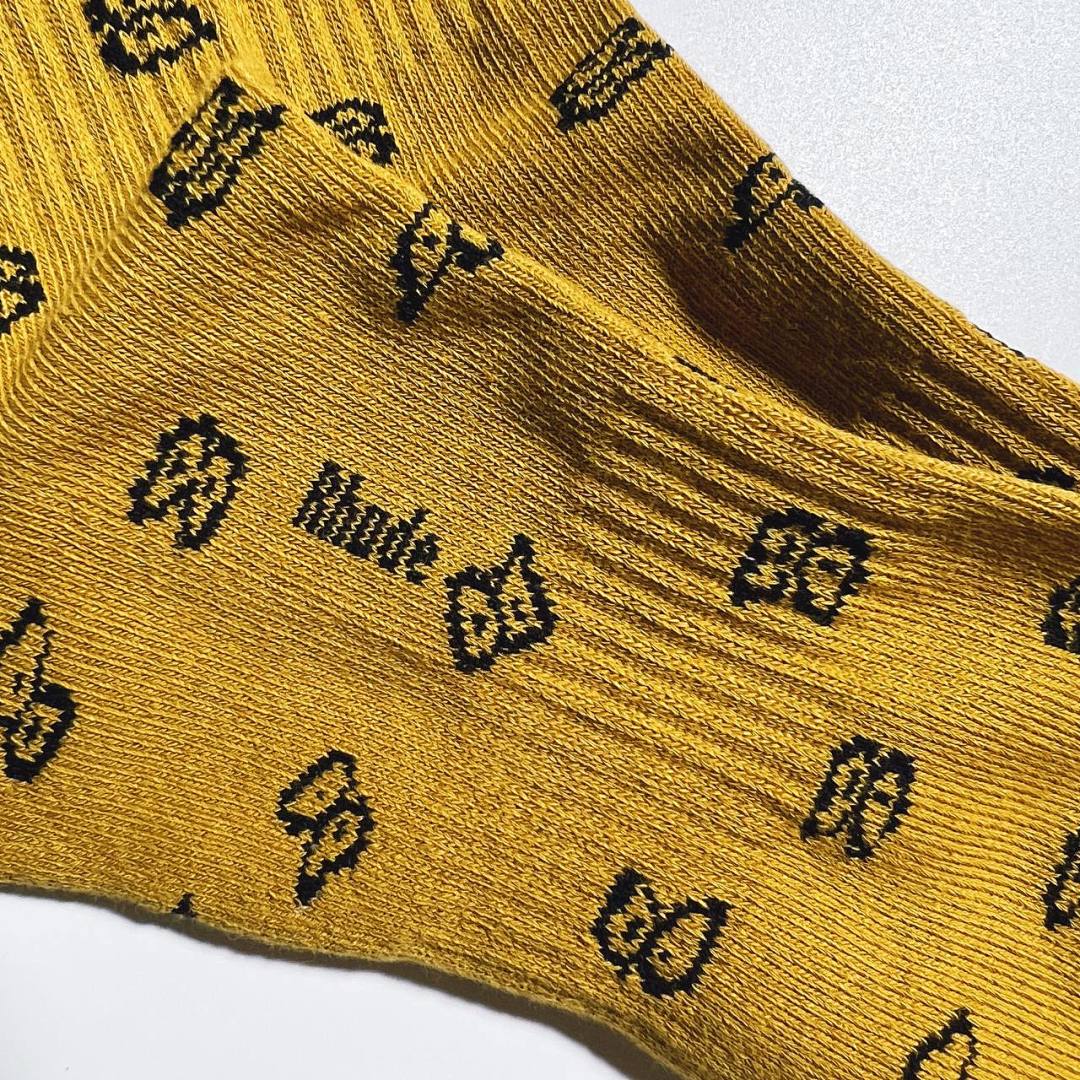Accessiories RHUDE BANDANA JACQUARD Towel SOCK——Yellow - Image 16