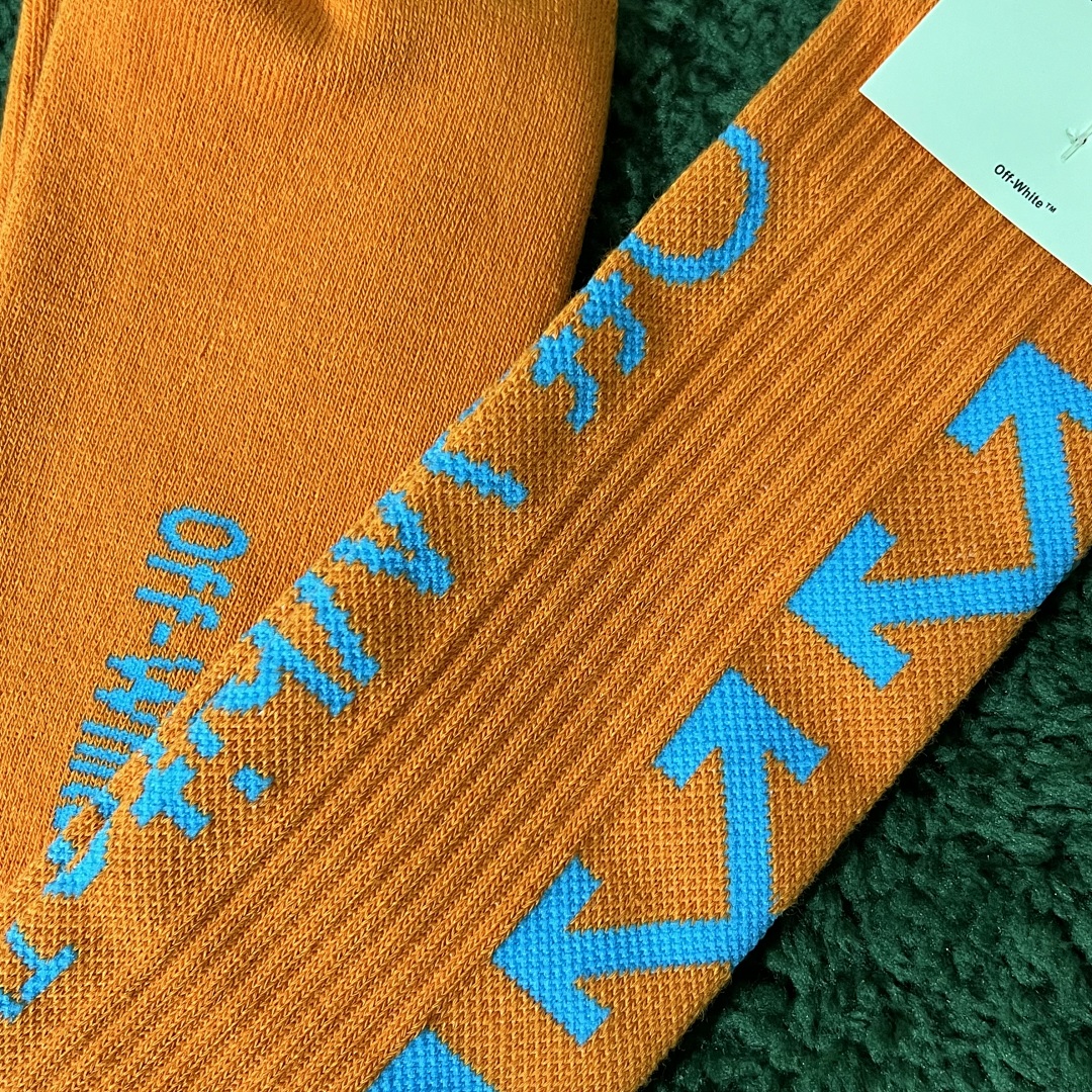 Accessiories OFF WHITE Orange Socks - Image 6