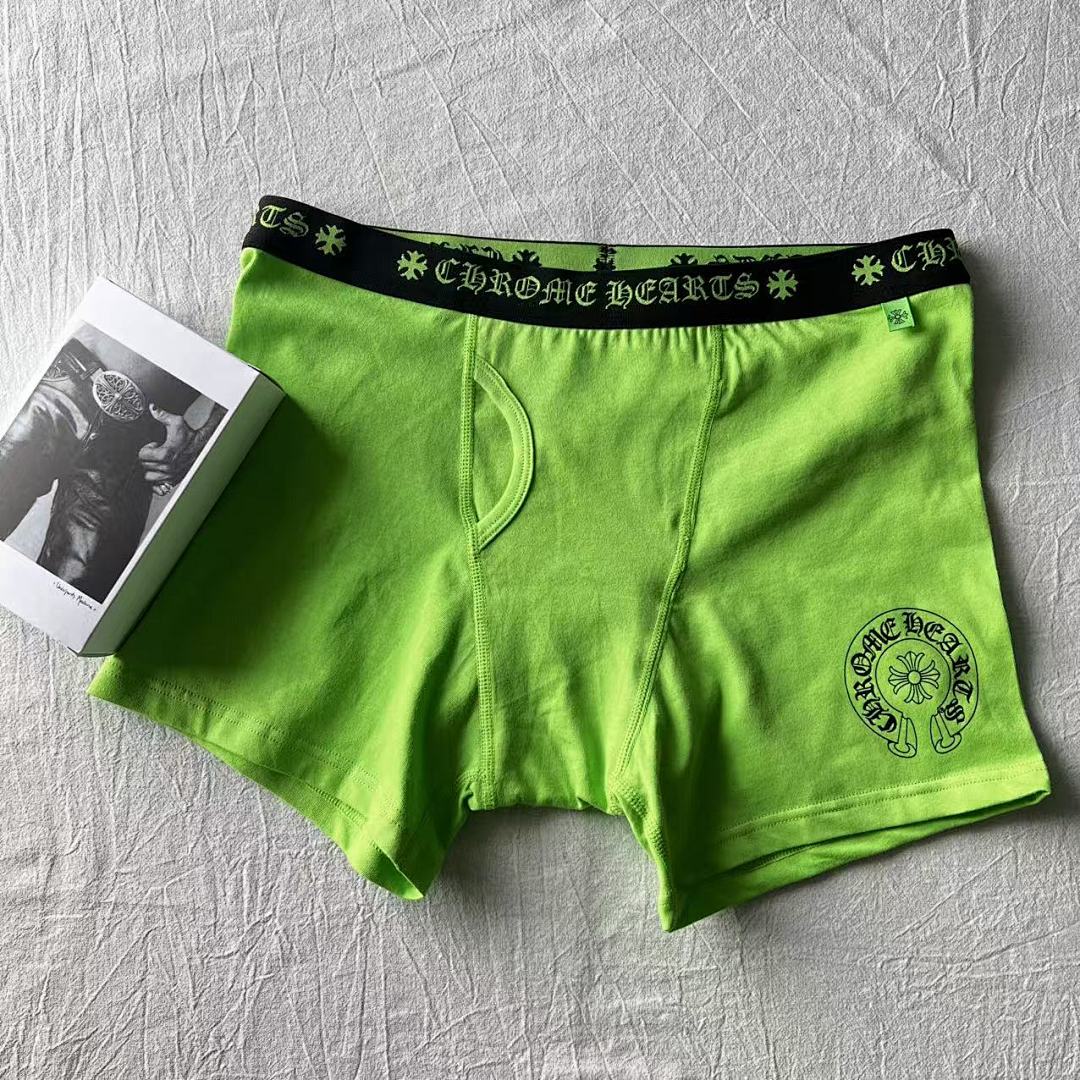 Chanel CHR HEARTS New Underwear Boxer Brief GREEN Long & Short ——Perfect Quality - Image 10