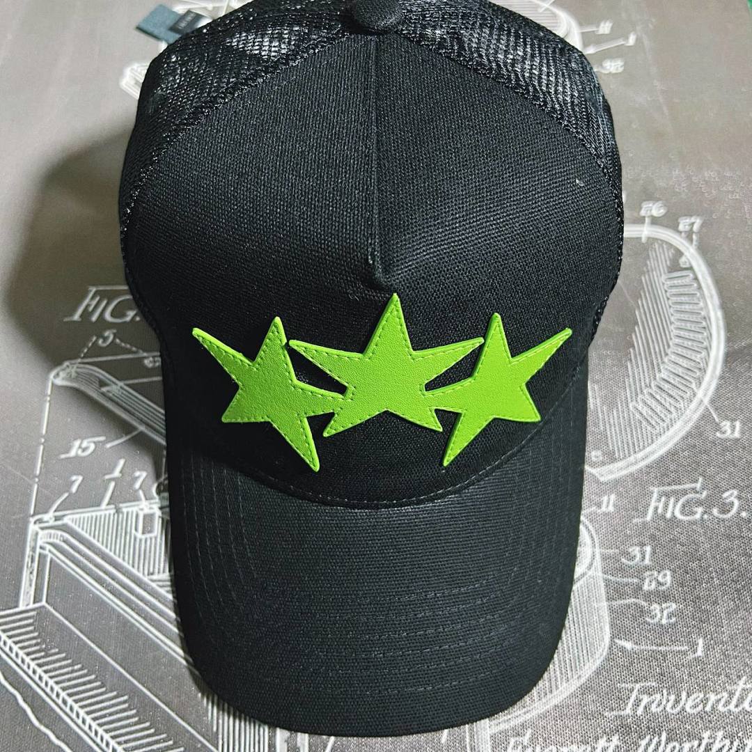 Hats 1: 1 AMIRI Star Hat Real Leather, photo 1