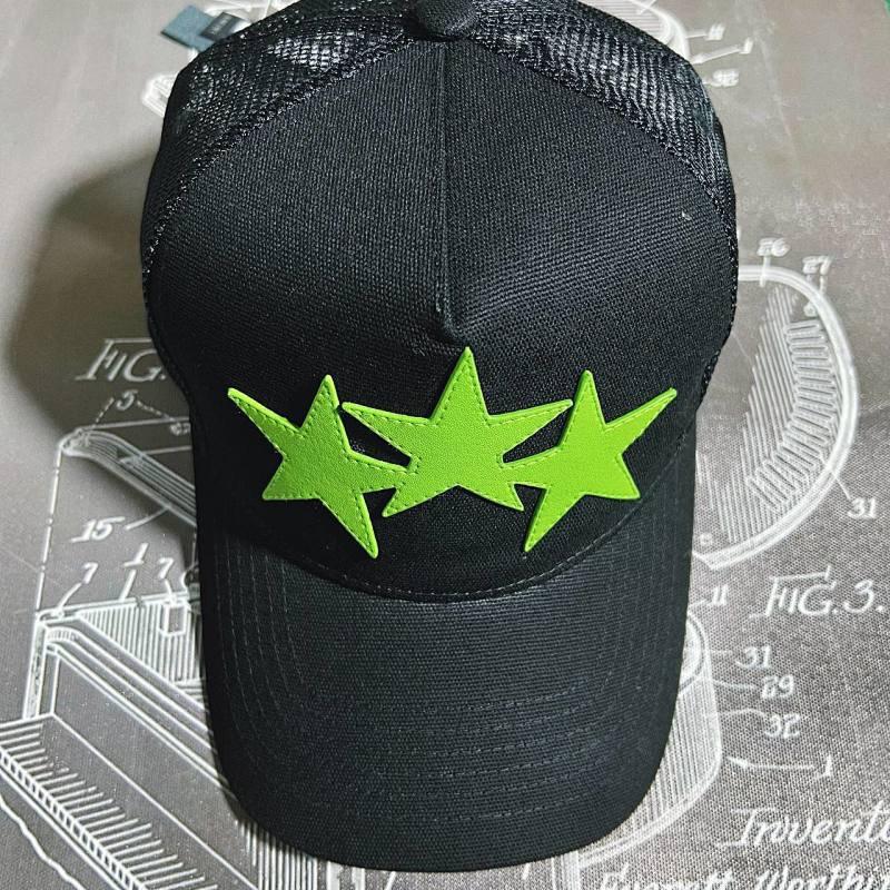 Hats 1: 1 AMIRI Star Hat Real Leather, photo 1