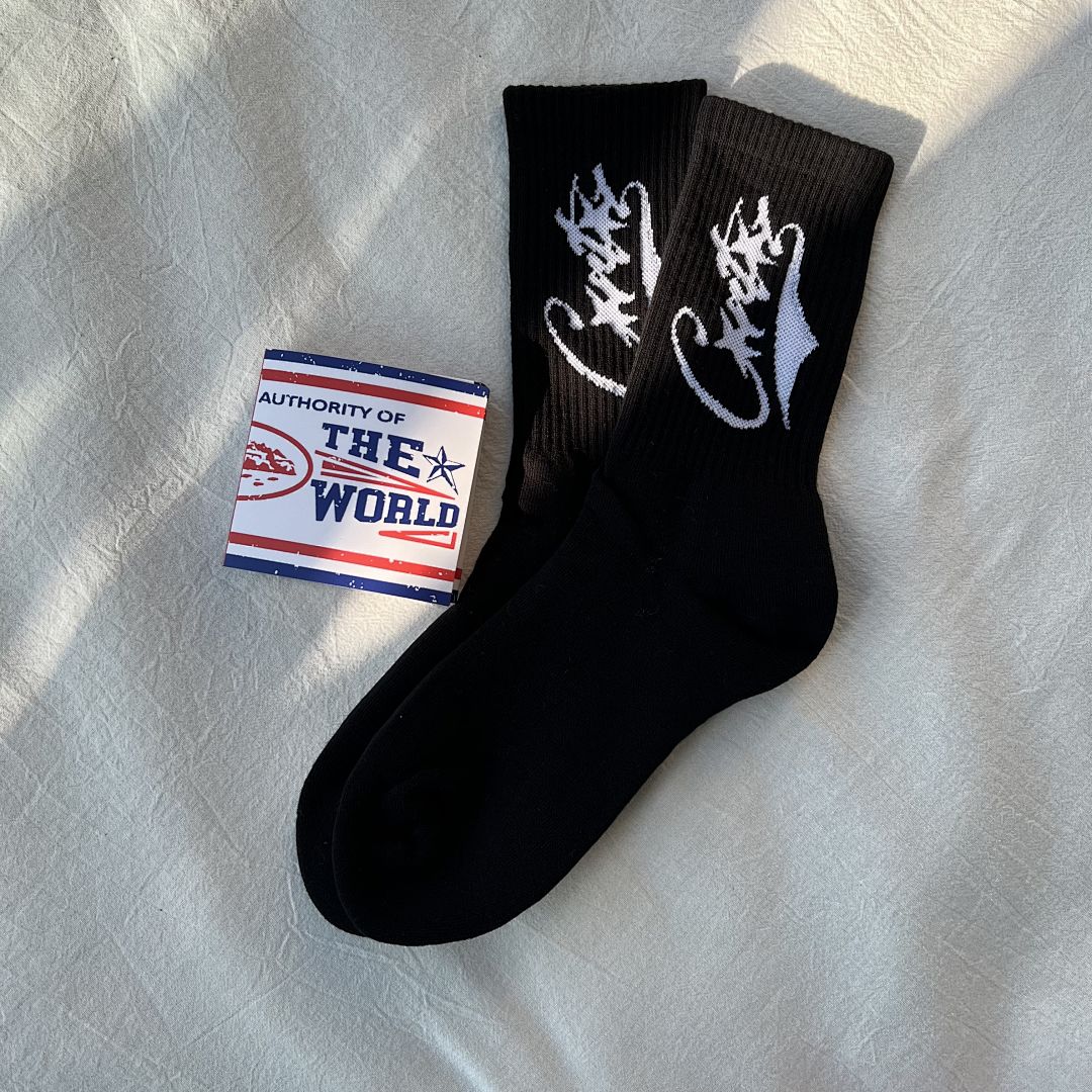 Accessiories CO Baseball Socks (Black And White Blue) - Image 12