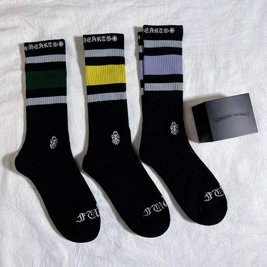 Chanel Chanel CHROME Hearts Grey Set 3 Pairs 1: 1, photo 1