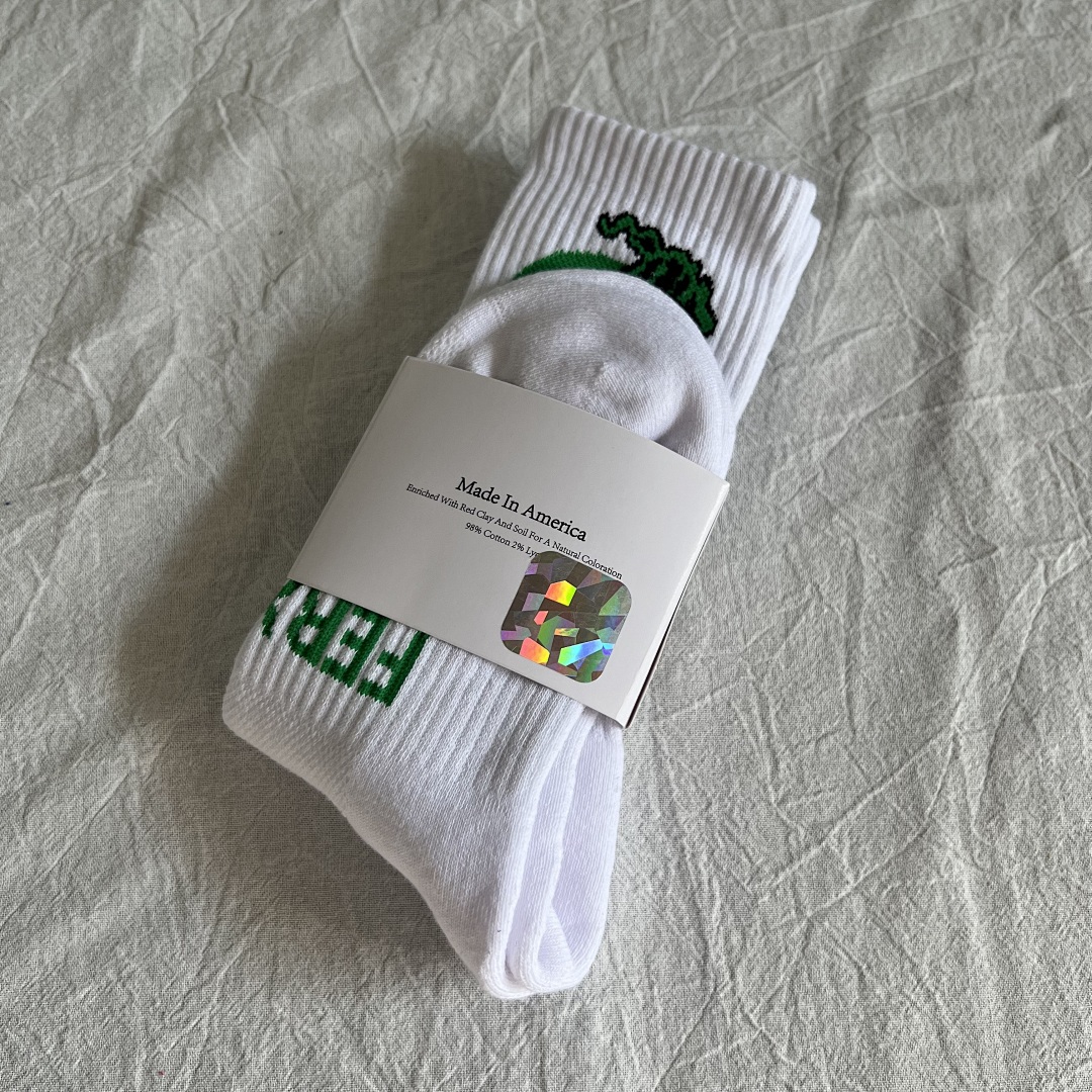 Accessiories Hidden NY Green Fire Socks - Image 5