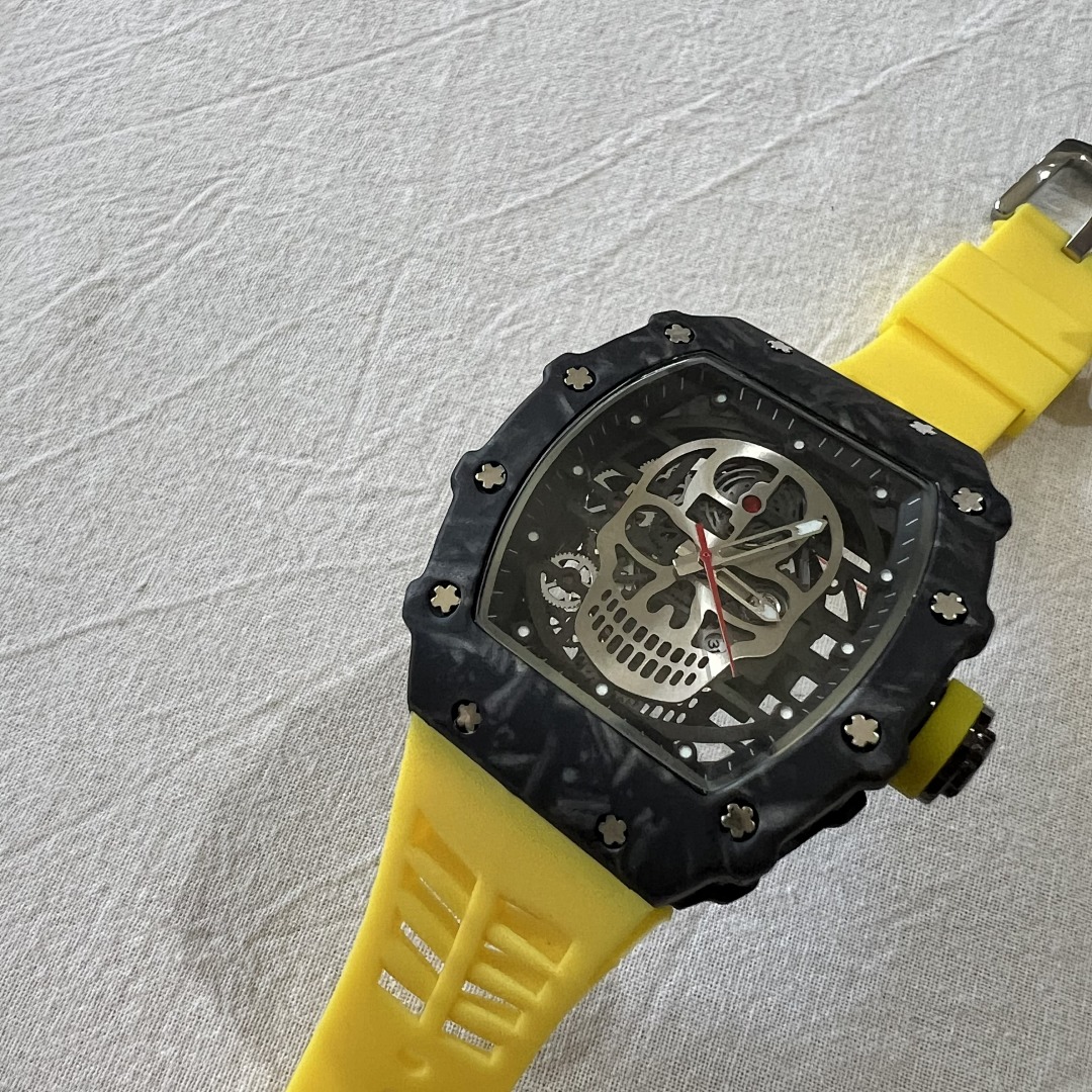 Chanel Luminous SKULL Watch Red Glow (Quite Heavy Good Quality) - Image 9