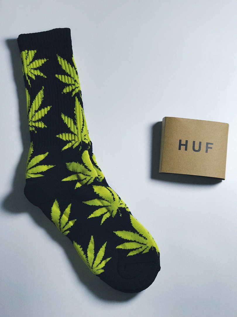 Accessiories Huf Socks Linen Leaf Fleece Sole Top - Image 2