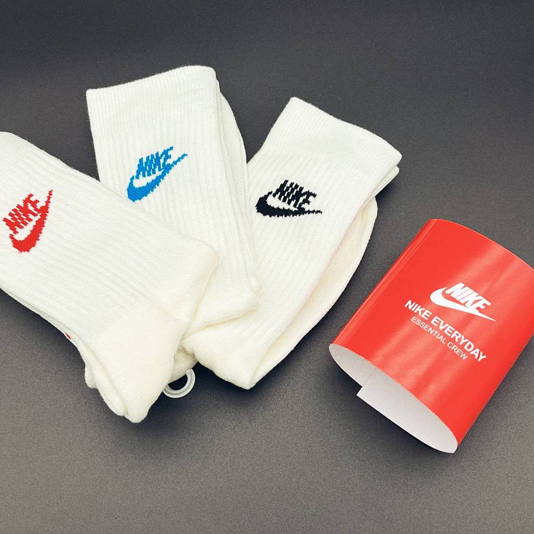 Accessiories NK 3 Color Beige Socks (Flat Bottom & Towel - Image 18
