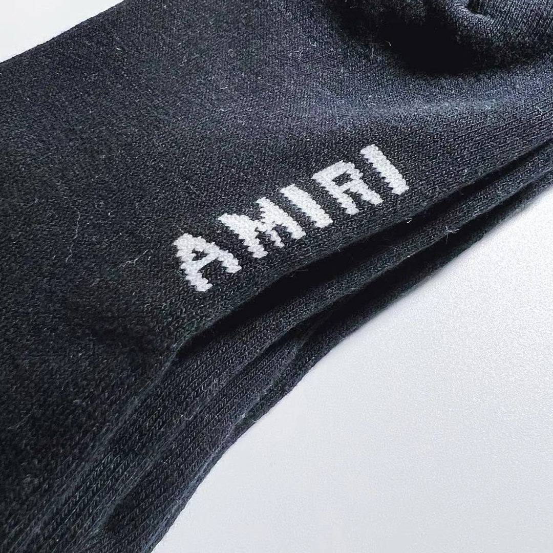 AMIRI 1:1 Embroidery Logo Socks Embroidered - Image 25