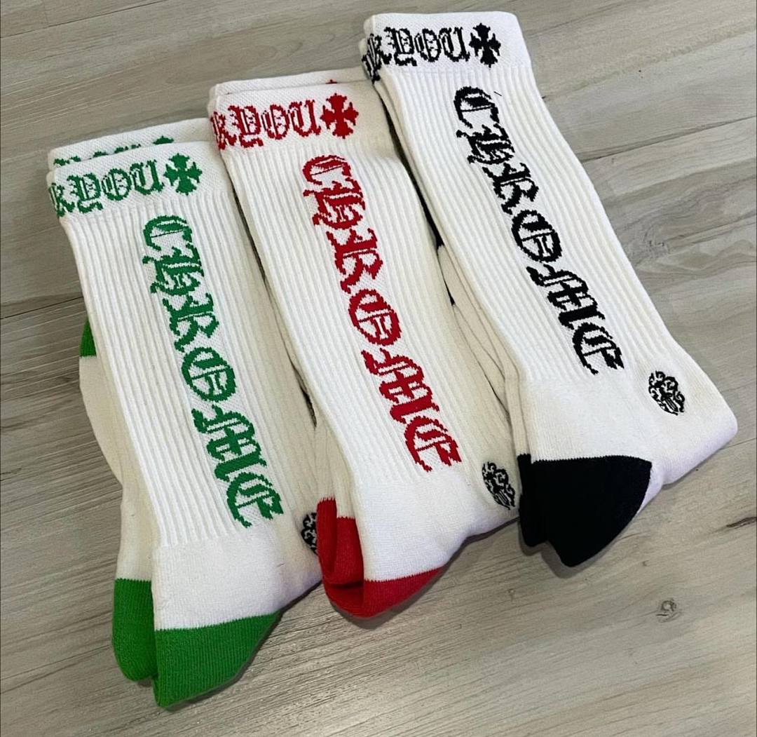 Chanel Chrome-Hearts 2023 Logo Towel Socks - Image 3