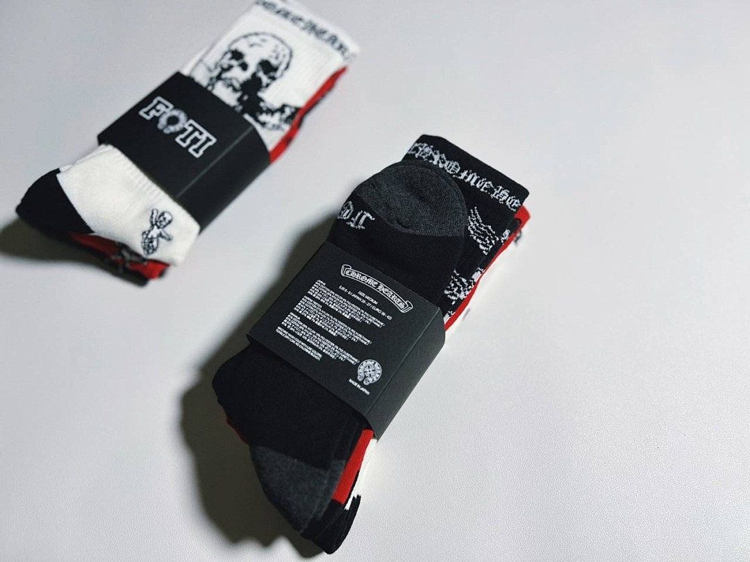 Chanel Chrome Hearts FOTI 3 Pairs Socks - Image 5