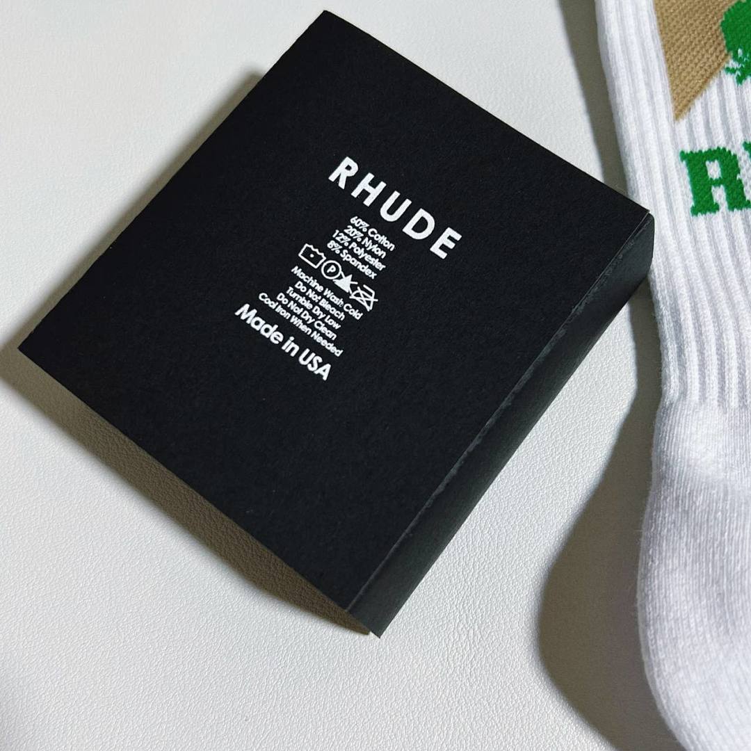 Accessiories VINTAGE RHUDE Moutain 1:1 Towel Socks - Image 29