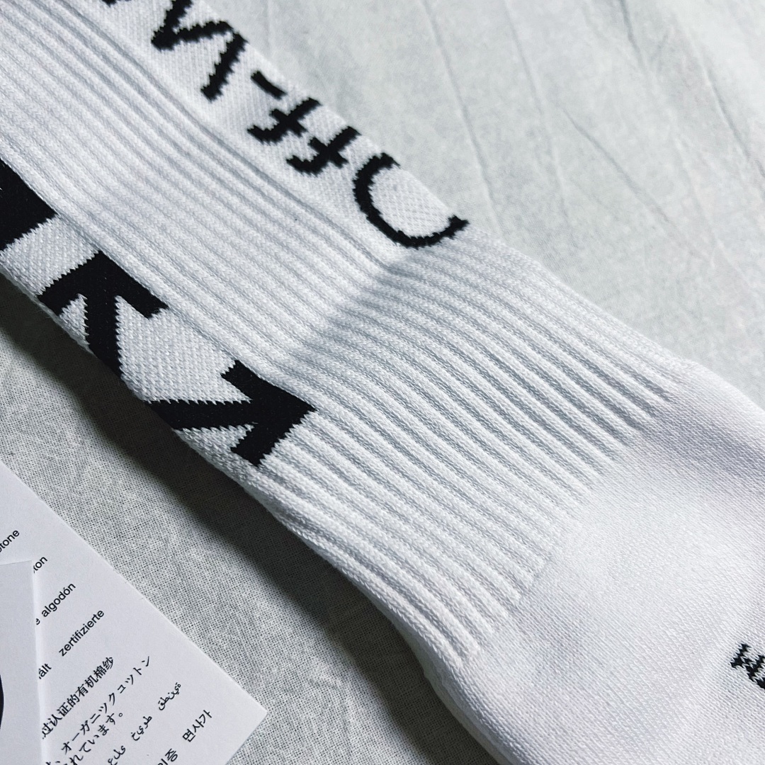 Accessiories OFF White Top Towel Socks - Image 12