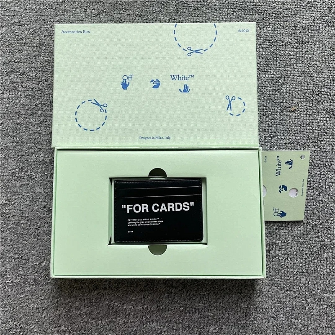 bag/homeware/accessories Off White FOR CARDS 2023 Top Grain Khaki (Real Leather)