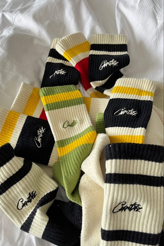 Accessiories CO Green Embroidery Socks