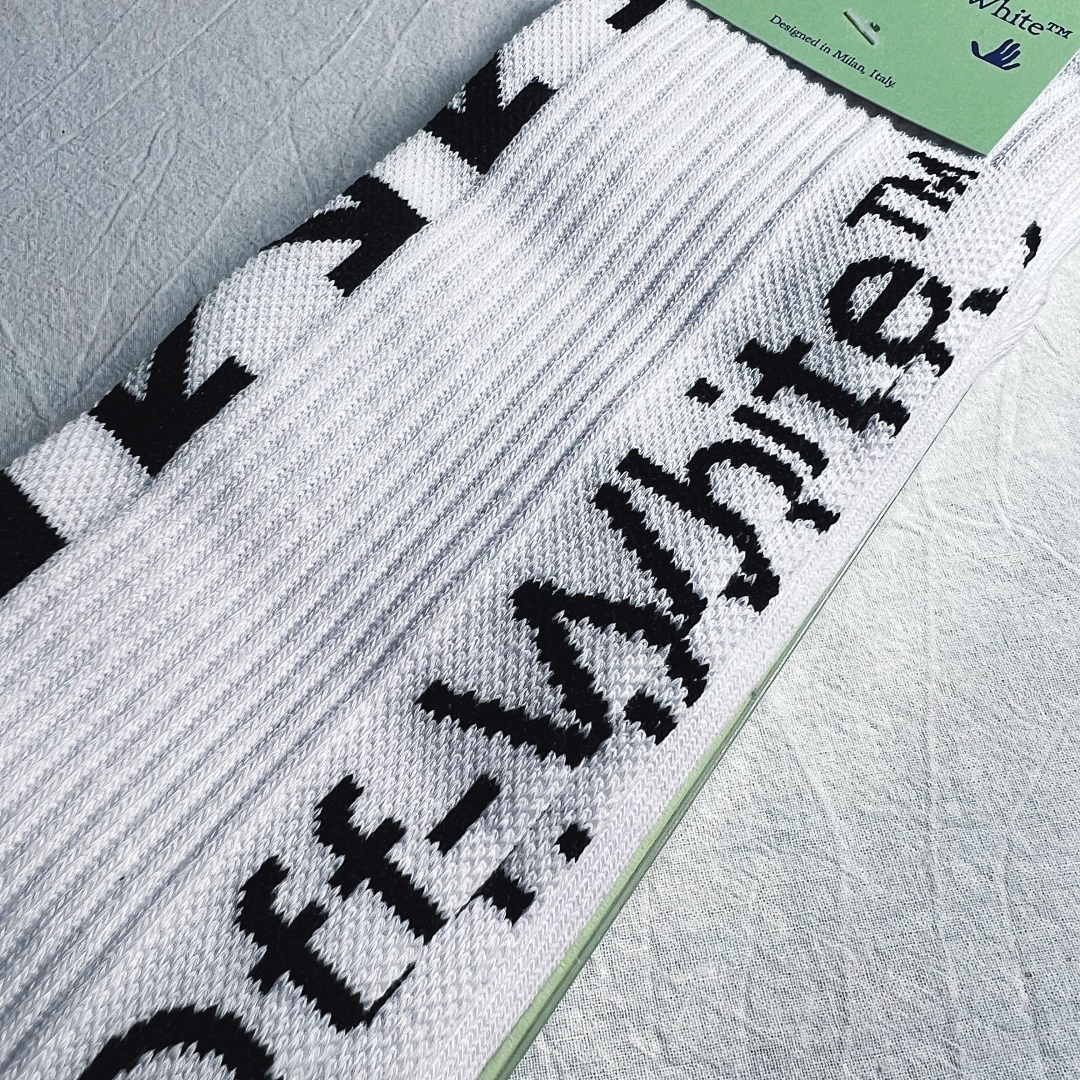 Accessiories OFF White Top Towel Socks - Image 10