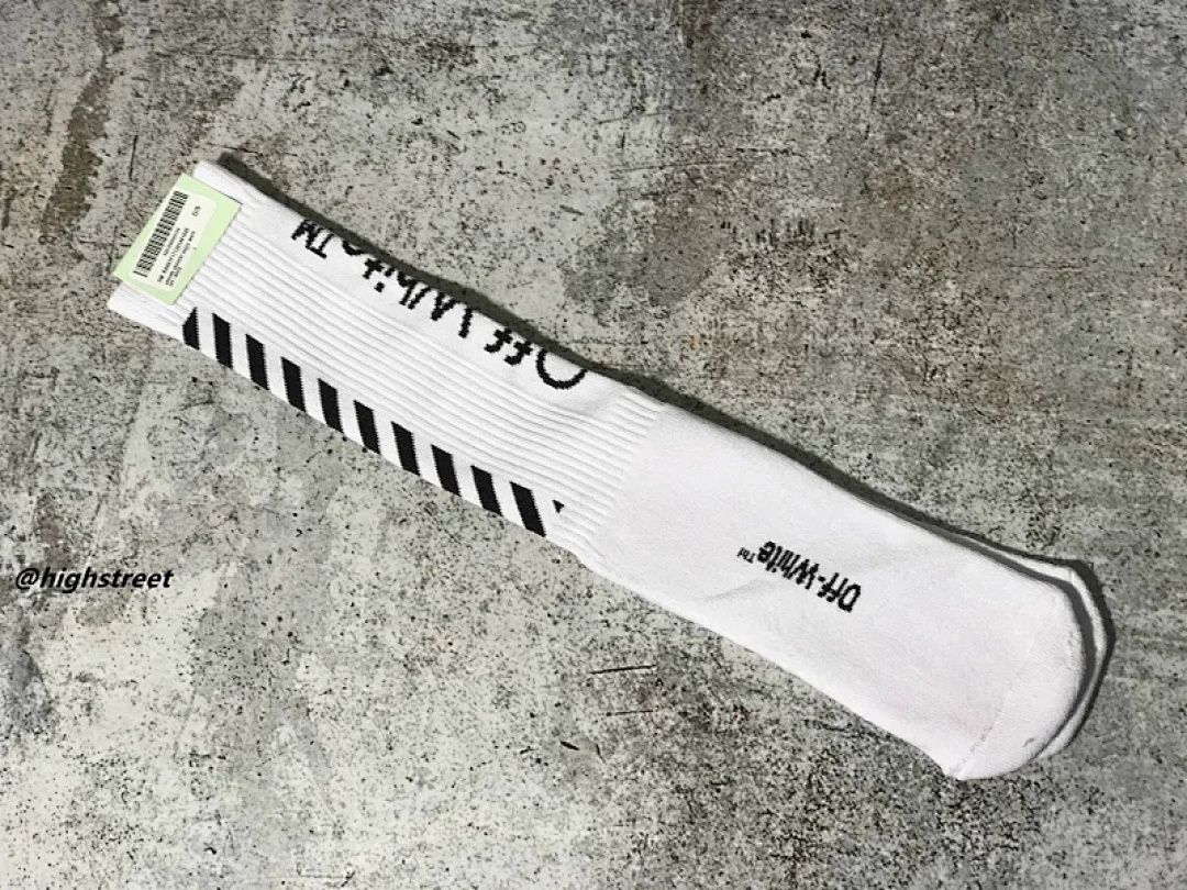 Accessiories 1:1 OFF WHITE Socks Ow Solid Cotton Fleece Sole Triple - Image 5