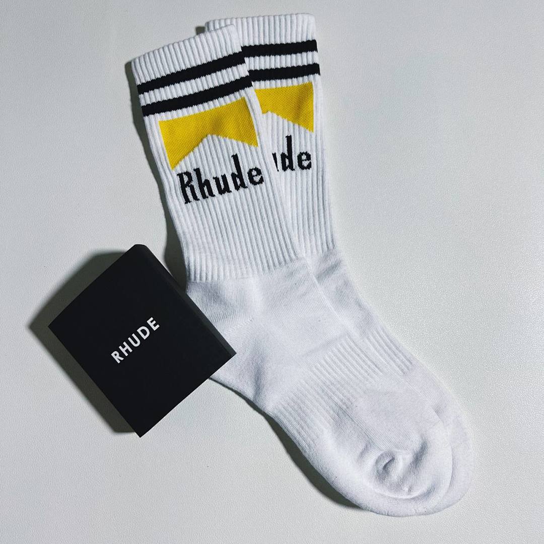 Accessiories RHUDE Moutain Yelllow Towel Socks 1:1, photo 1