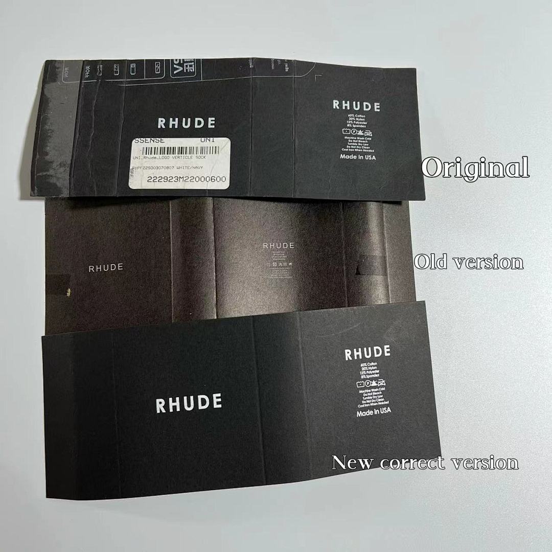 Accessiories Rhude 1: 1 Towel Socks——New Season With 1:1 Cardholder - Image 2