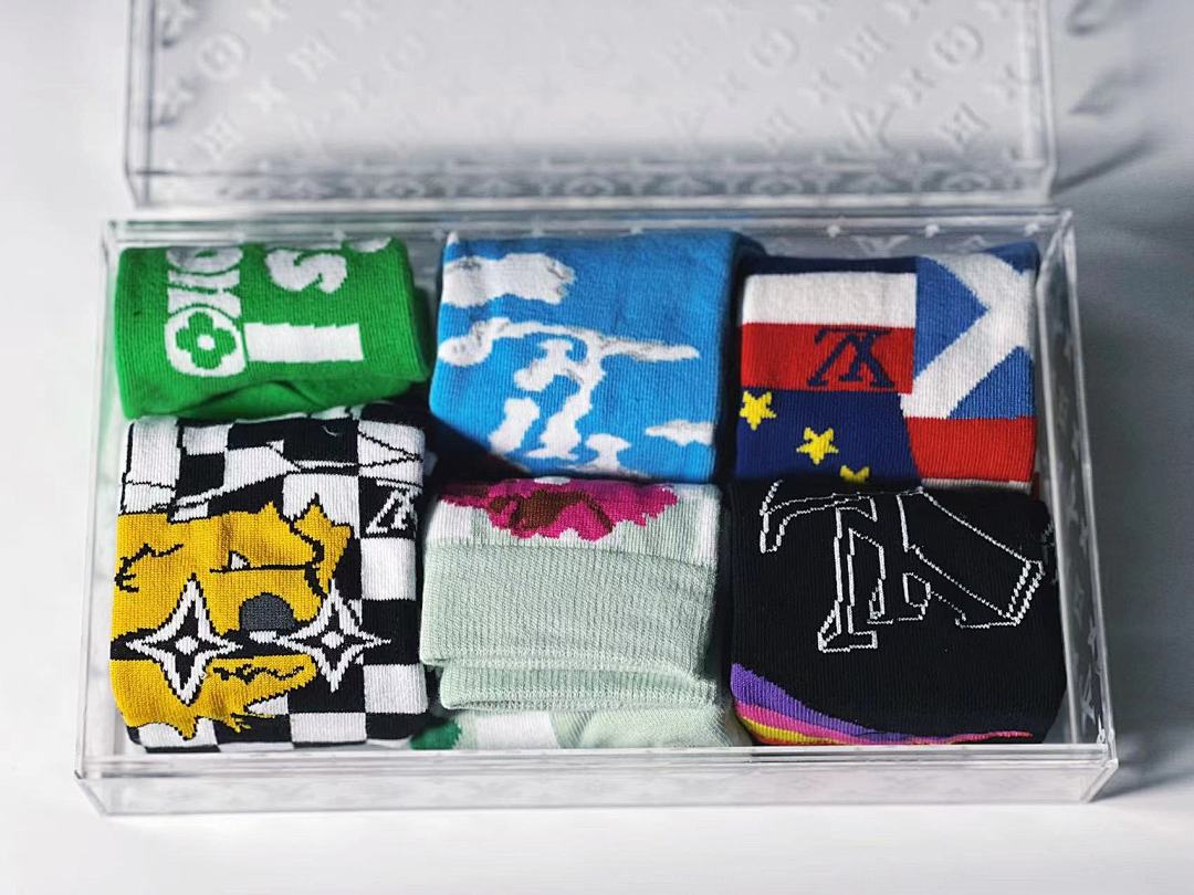 Accessiories 6 Pairs Desinger Socks—— Low Box - Image 4