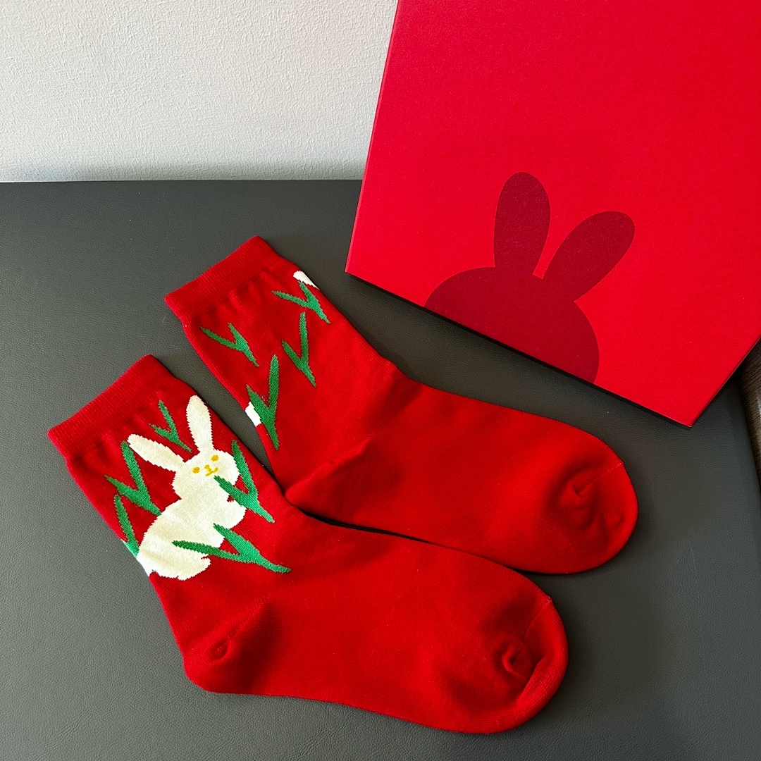 Other Red Socks One Box 3 Pairs - Image 5