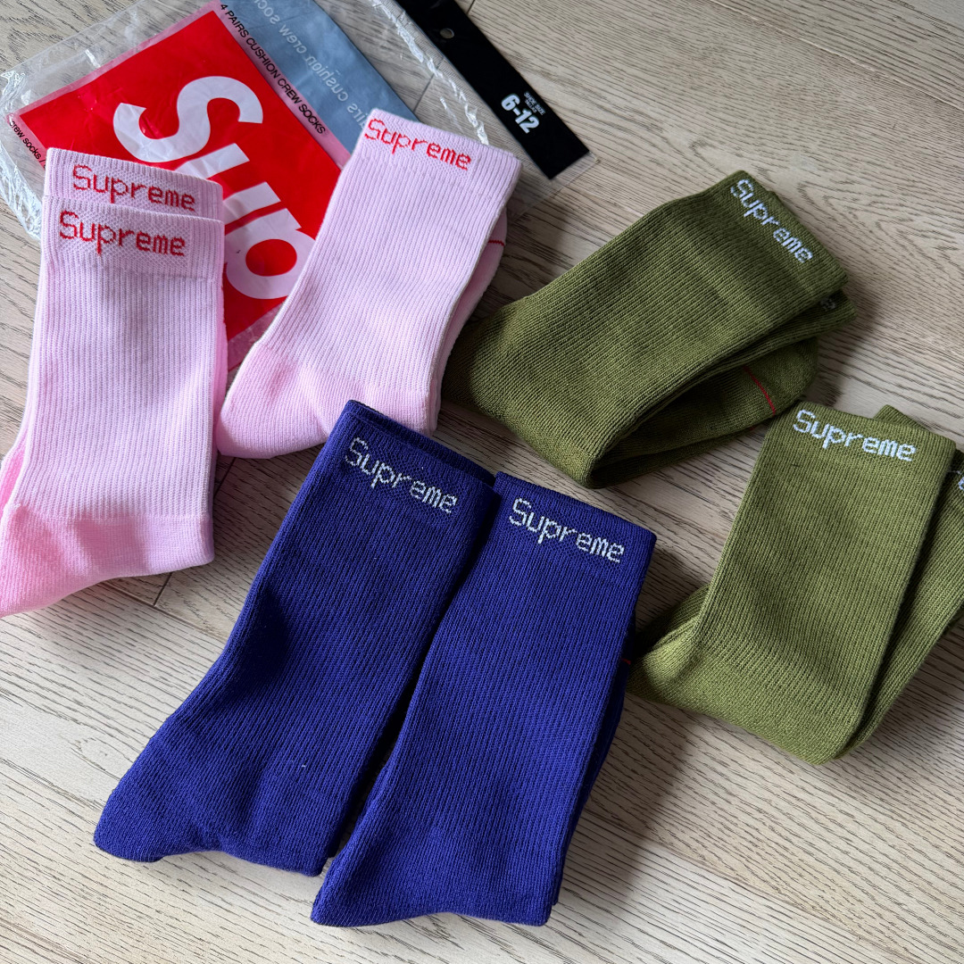 Accessiories SU* Army Green Towel Socks 2 Pairs A Set - Image 2