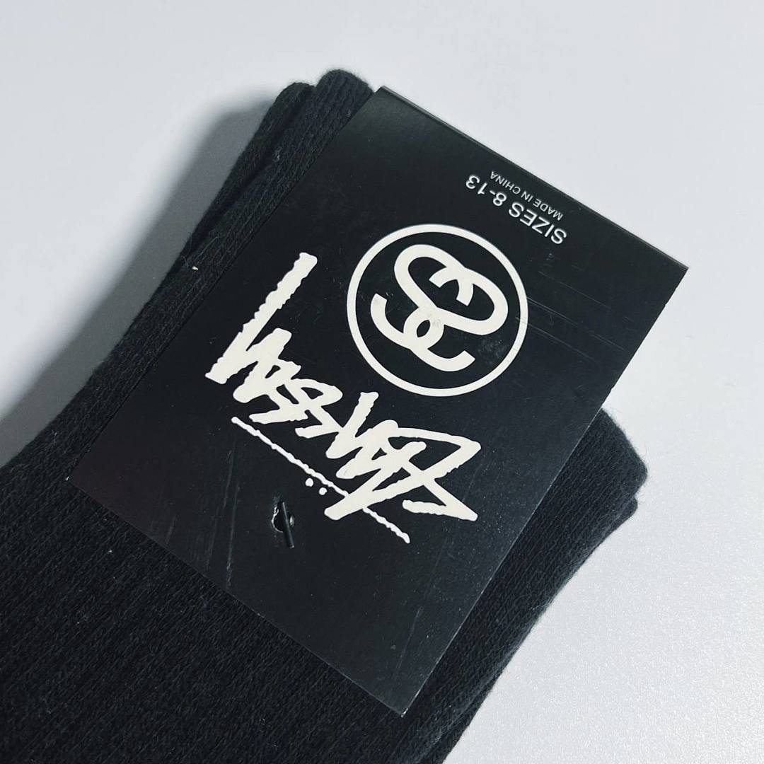 Accessiories STU Black Big Logo Towel Sock Print - Image 9