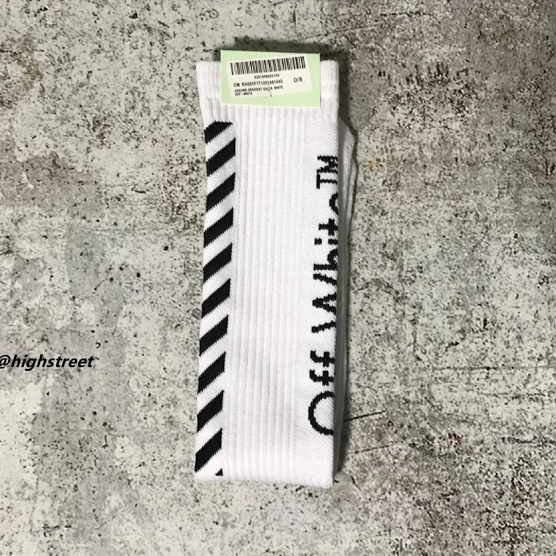 Accessiories 1:1 OFF WHITE Socks Ow Solid Cotton Fleece Sole Triple - Image 4
