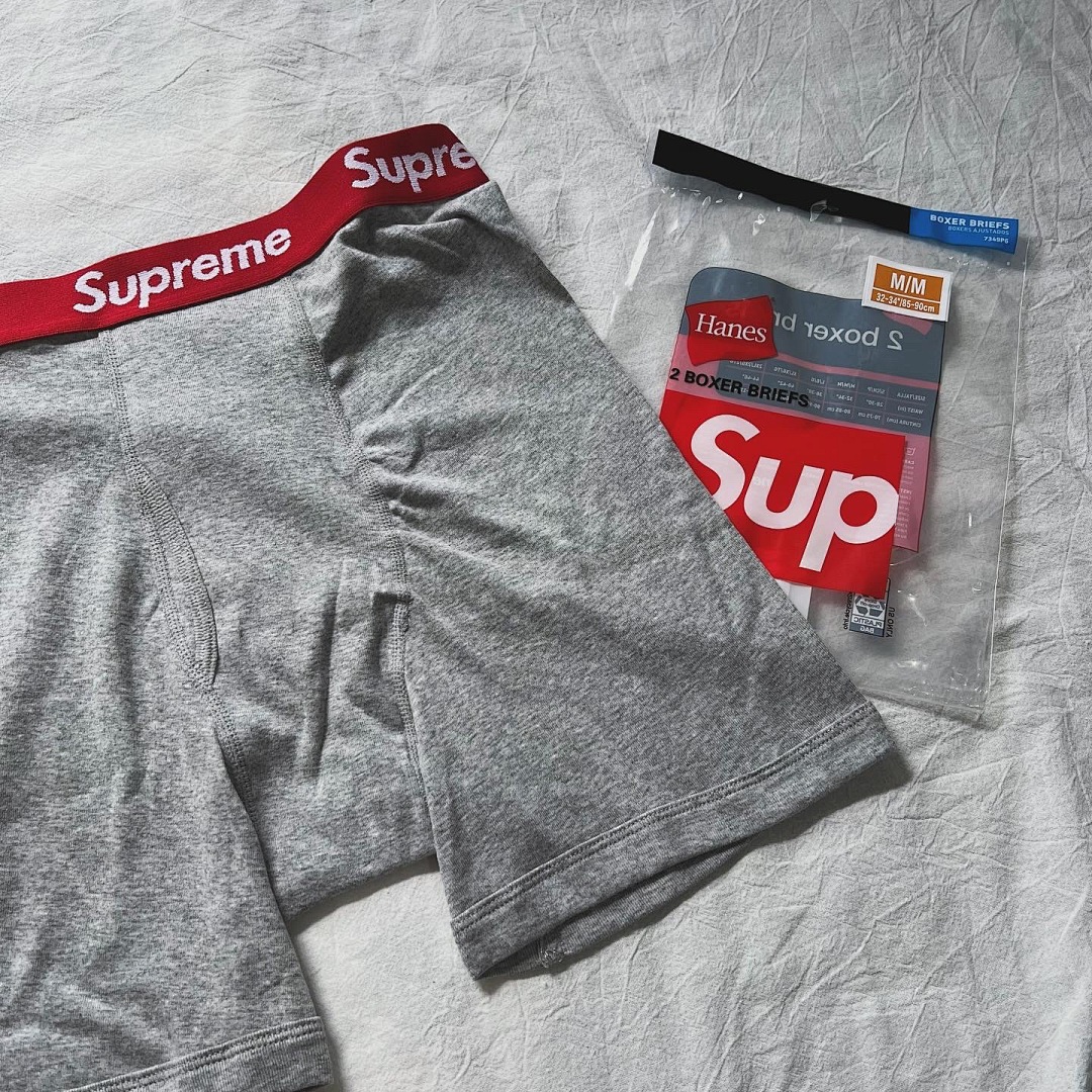 Chanel SU* Hanes Boxer Briefs (Grey) - Image 5