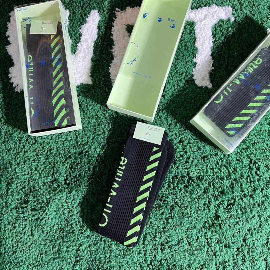 Accessiories OFF WHITE 19Ss Towel Socks With Box - Image 2
