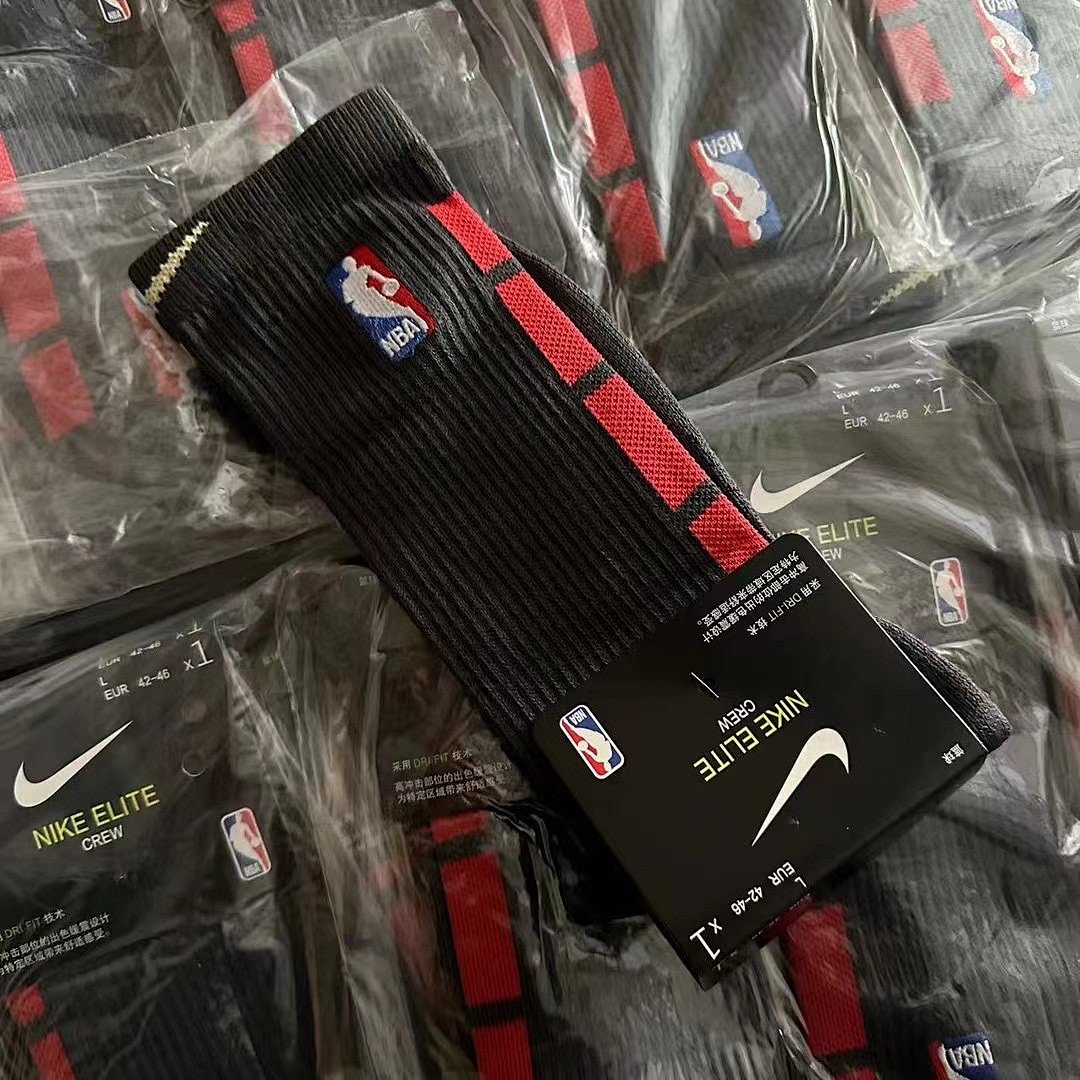 Accessiories NBA BLACK/GREY Red Black Grey Socks - Image 9