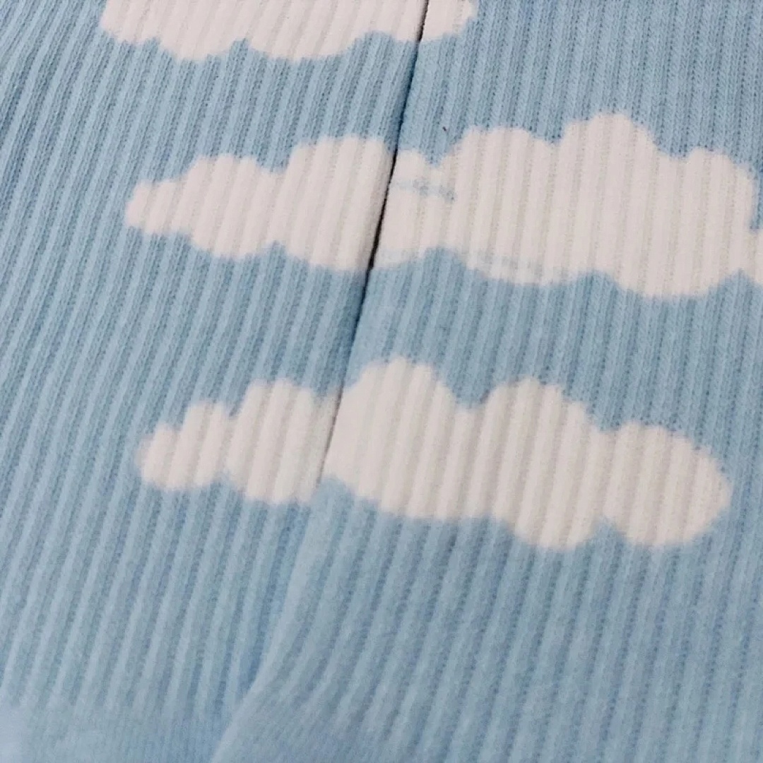Accessiories GOLF Blue Sky White Cloud Small New Mid Socks - Image 9