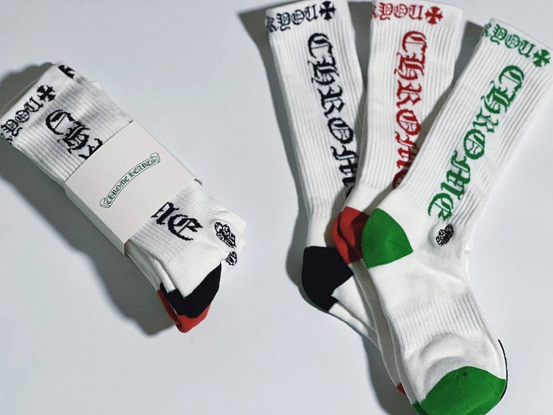 Chanel Chrome-Hearts 2023 Logo Towel Socks - Image 5