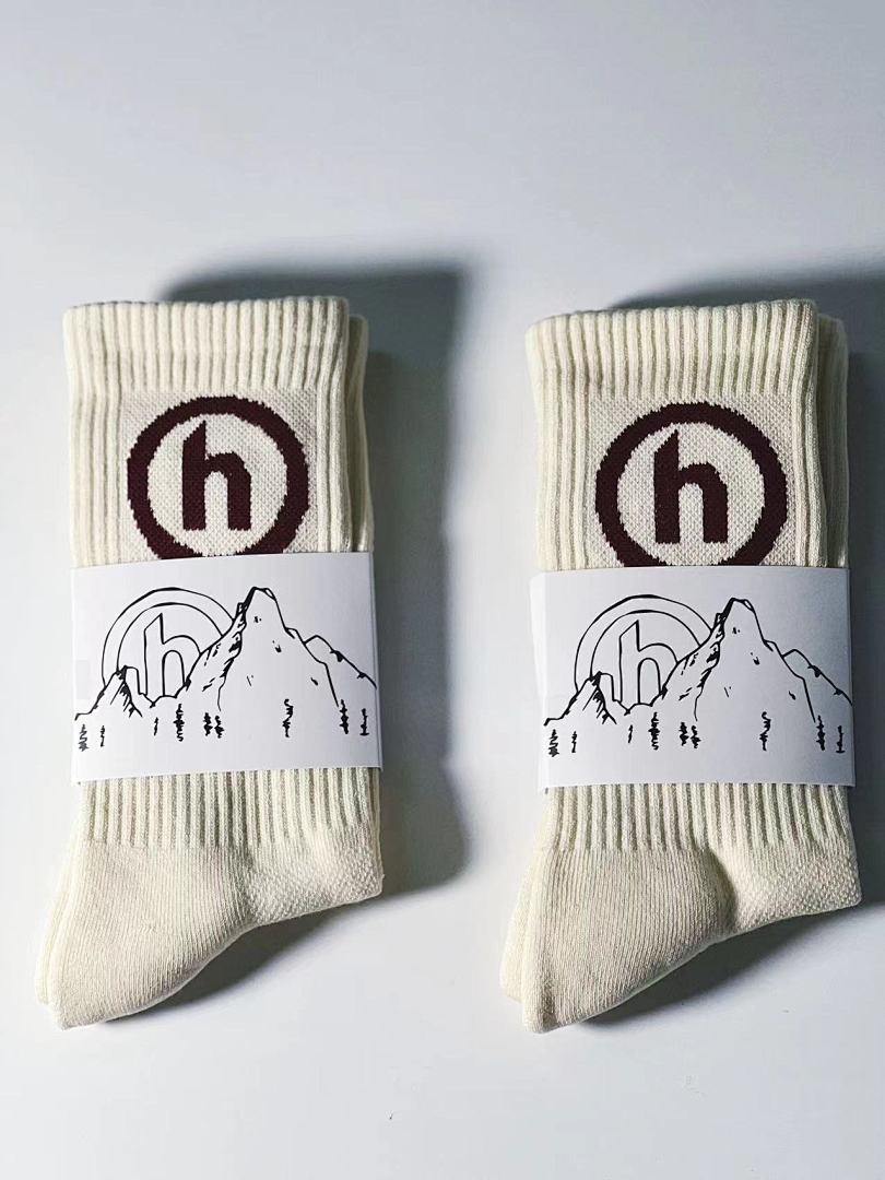 Accessiories 1:1 Hidden Socks Towel Bottom Cream Maroon——Unique Correct Version - Image 5