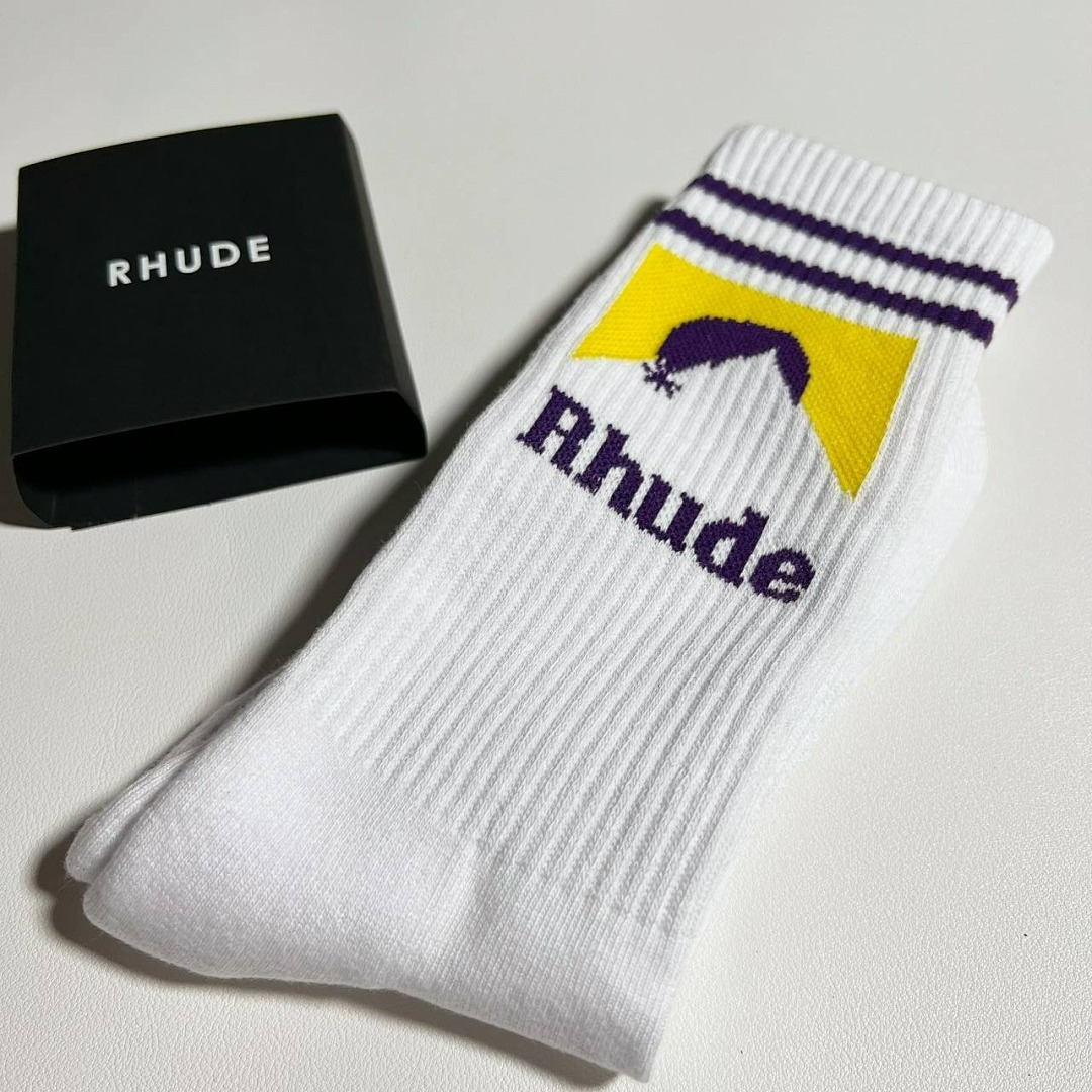 Accessiories VINTAGE RHUDE Moutain 1:1 Towel Socks - Image 15