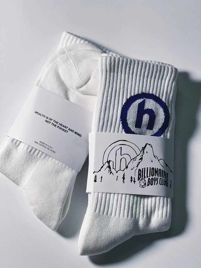 Accessiories 1: 1 Billionaire Boys Club × HIDDEN Blue Socks————Unique Correct Version - Image 6