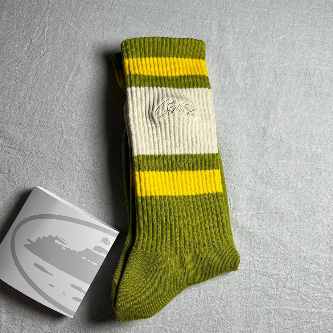 Accessiories CO Green Embroidery Socks