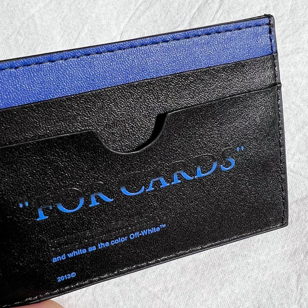 Accessiories OFF WHITE Card Holder Black Blue Gradient - Image 4
