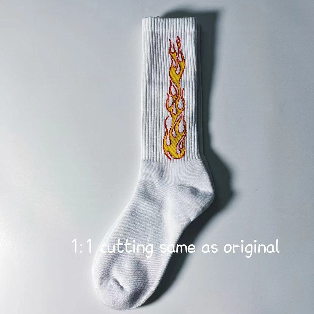 Accessiories 1:1 Palm Angels Flame Towel Socks - Image 3