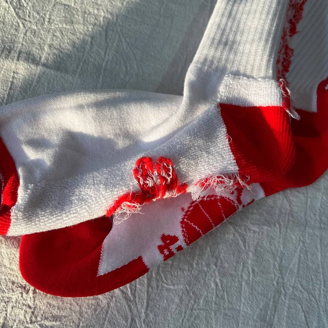Bape Red Towel Socks - Image 3