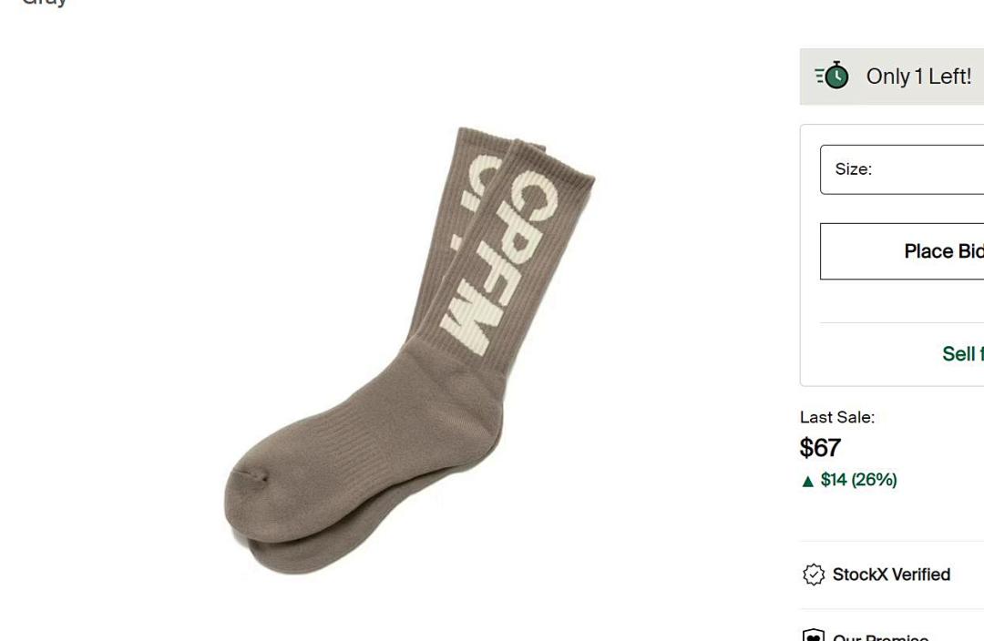 Accessiories 1:1 Cactus Plant Flea Market Coffee Towel Socks (CPFM) - Image 2