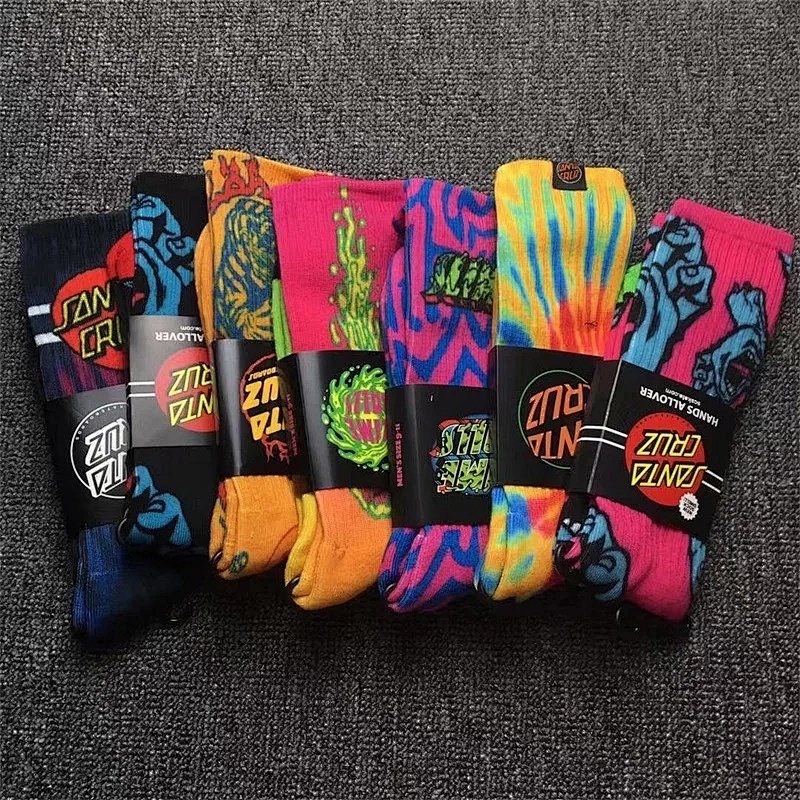 Santa Cruz Socks 2021 New Tie Dye Long Solid, photo 1