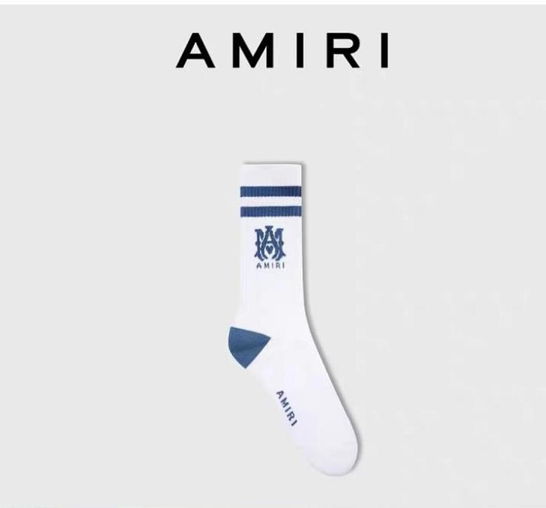 AMIRI 1: 1 Amiri Towel Socks Blue ——With Tag - Image 2