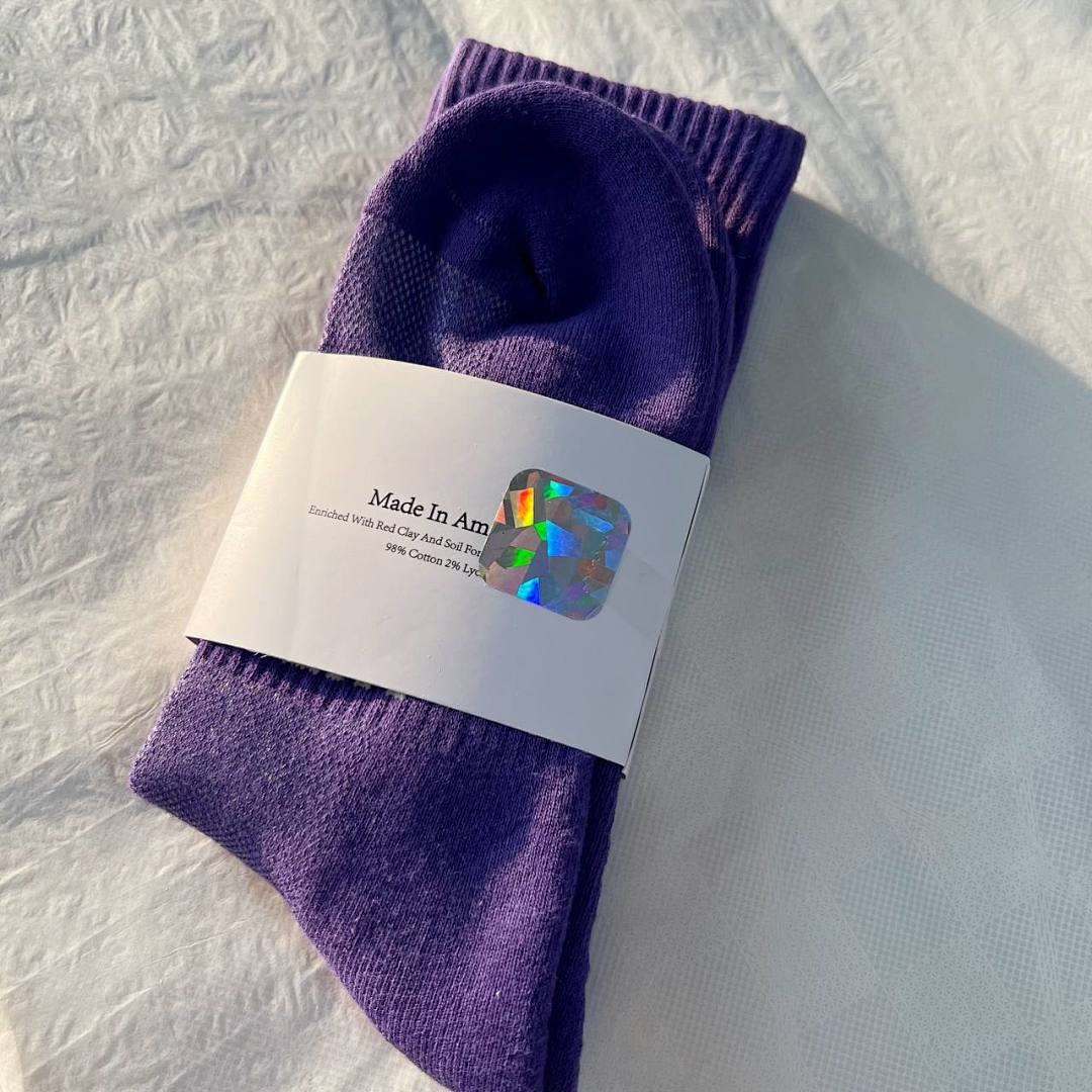 Accessiories 1:1 Hidden Purple Socks Towel Bottom - Image 3