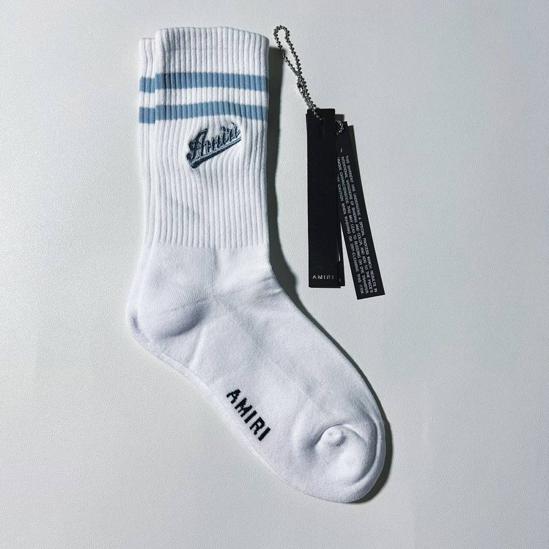 AMIRI 23FW Varsity Script Socks ——In Stock - Image 7