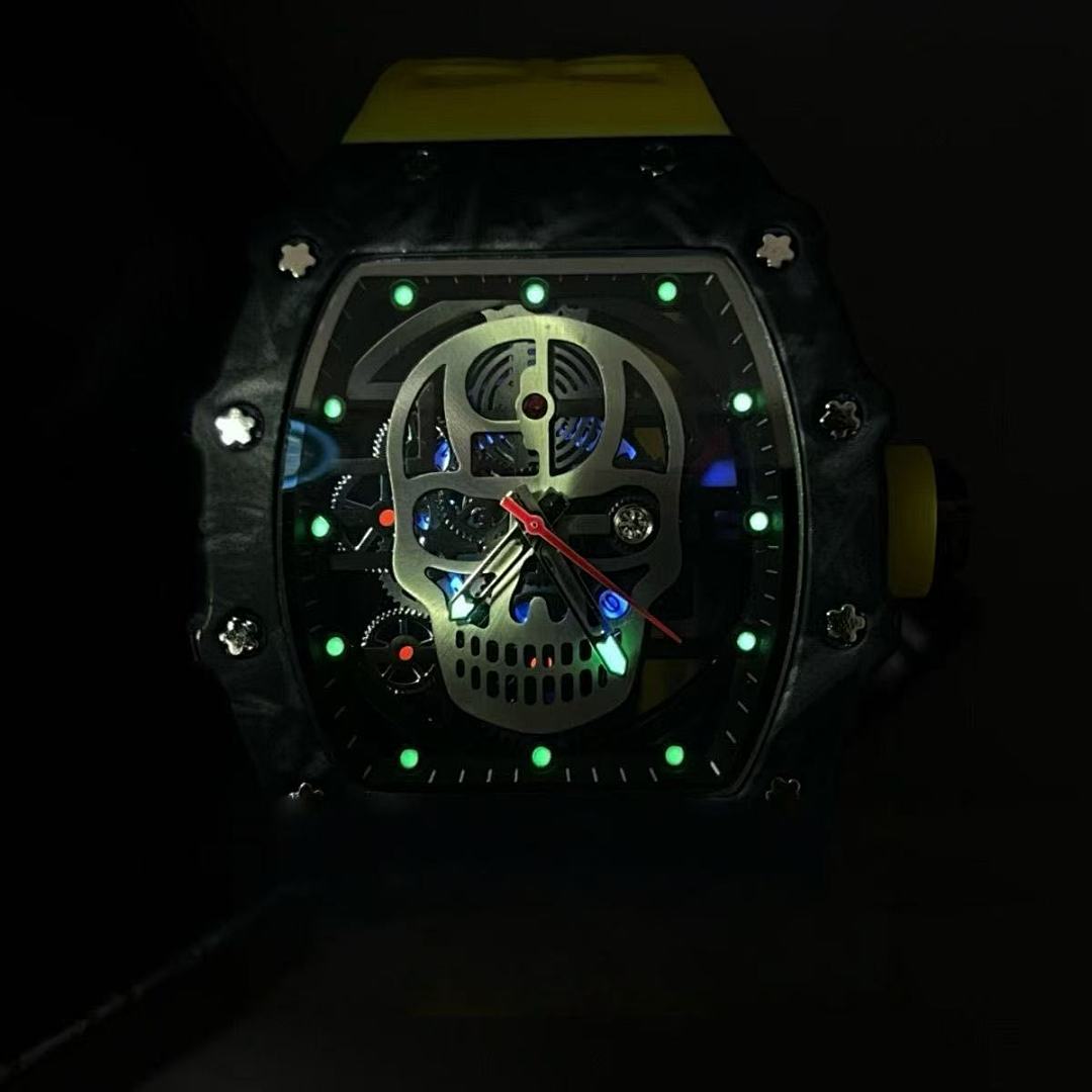 Chanel Luminous SKULL Watch Red Glow (Quite Heavy Good Quality) - Image 6