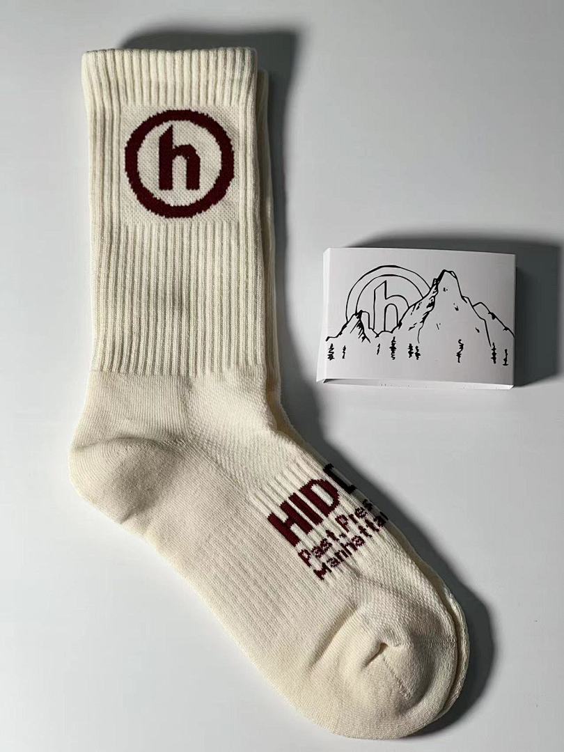 Accessiories 1:1 Hidden Socks Towel Bottom Cream Maroon——Unique Correct Version - Image 9