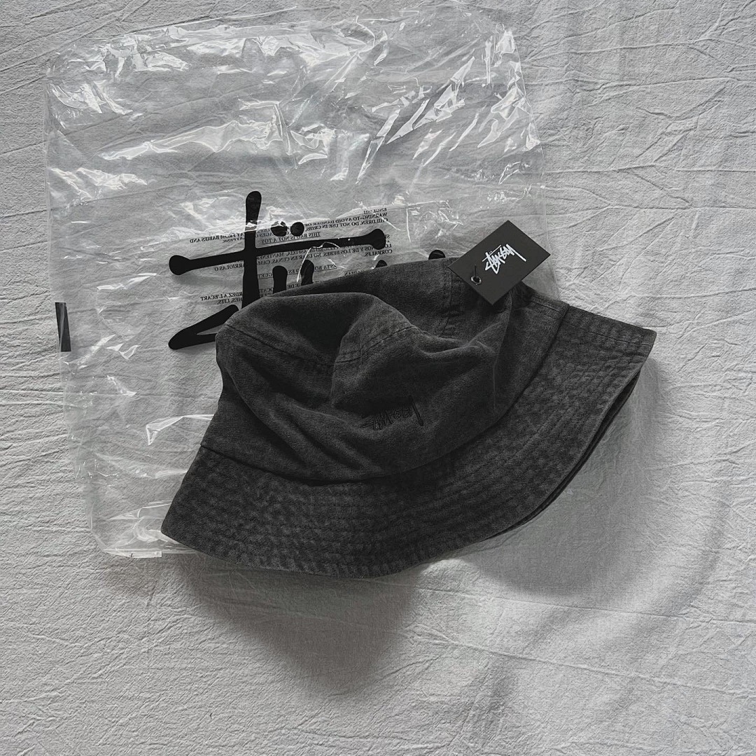 Hats Stussy Waterwash Fade Grey Hat, photo 1