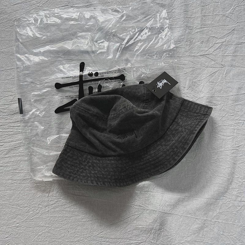 Hats Stussy Waterwash Fade Grey Hat, photo 1
