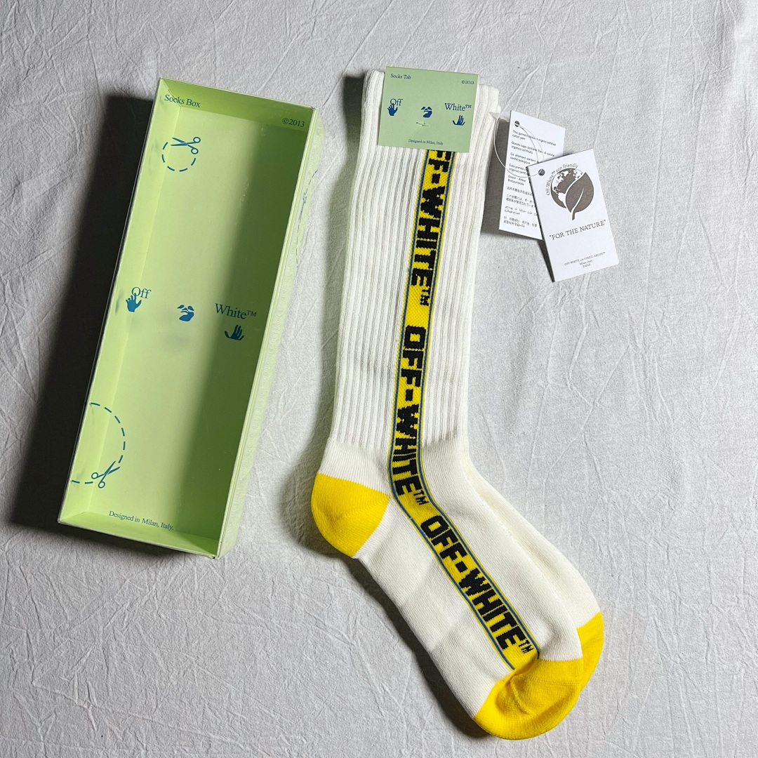 Accessiories OFF WHITE Industry Yellow Sock - Image 7