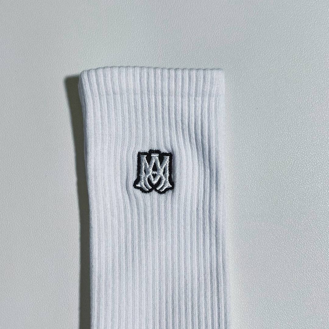 AMIRI 2023 M Embroidery Towel Socks - Image 8